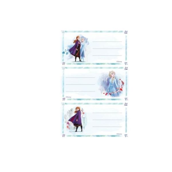 Buchetiketten - Sticker zur Serie Frozen - Walt Disney - 3 Bögen