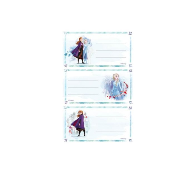 Buchetiketten - Sticker zur Serie Frozen - Walt Disney - 3 Bögen