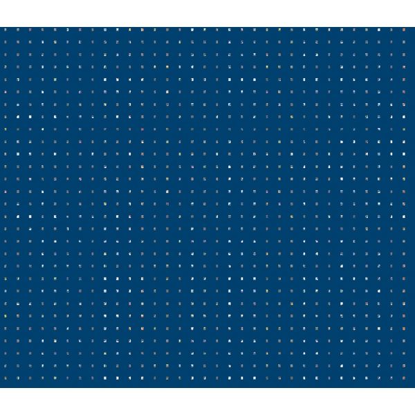 Geschenkpapier mit Metallicdruck Röllchen 70x150 cm blau mit silbernen Sternen