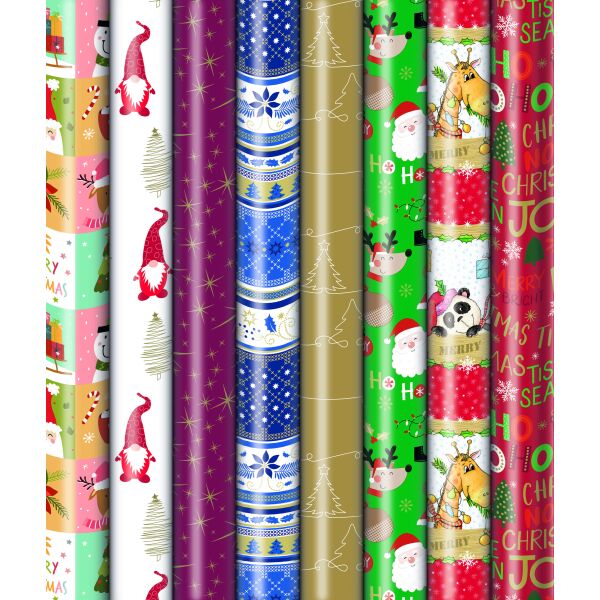 Weihnachten Sortiment Geschenkpapier Präsenta 3m x 1m 50 Röllchen € 4,95 Gesamt UVP € 247,50 Bundle 2025