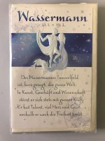 Wassermann Sternzeichen-Glückwunschkarte zum Geburtstag - Format 11,5x17cm mit Umschlag
