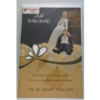 Scheidung Trennung Glückwunschkarten mit Briefumschlag
