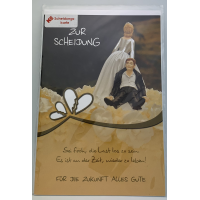 Scheidung Trennung Glückwunschkarten mit Briefumschlag