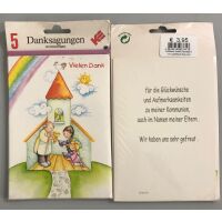 Danksagungskarten zur Kommunion - Format 11,5x15cm -...