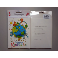 Einladungskarten zur Kommunion im Format 11,5 x 15cm  -...