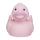 Ente pastelrosa unifarbene Enten Quietscheente Badeente ca. 8 cm gross
