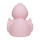 Ente pastelrosa unifarbene Enten Quietscheente Badeente ca. 8 cm gross