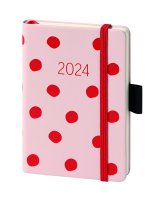 Terminkalender 2024 - A6 - Notebook Kalender Rosa  - UVP:...
