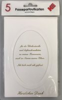 Danksagungskarten zur Kommunion - Passepartout - Format...