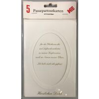 Danksagungskarten zur Konfirmation - Passepartout -...