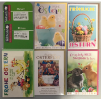 Ostern - 5 Glückwunschkarten sortiert - UVP ca....