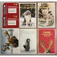 Weihnachten Tiere - 25 Glückwunschkarten im...