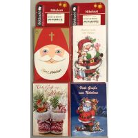 Nikolaus 4 Glückwunschkarten sortiert UVP ca. €...
