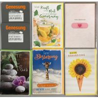 Genesung - 25 Glückwunschkarten im Sortiment - UVP...