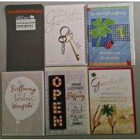 Geschäftseröffnung - 5 Glückwunschkarten...