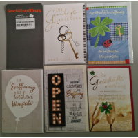 Geschäftseröffnung - 5 Glückwunschkarten...