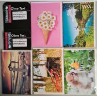 Ohne Text - Sommer - 25 Glückwunschkarten im...