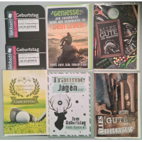 Geburtstag Hobby - 5 Glückwunschkarten sortiert -...