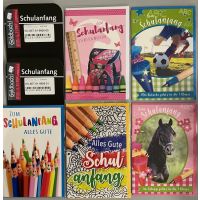 Schulanfang - 25 Glückwunschkarten im Sortiment -...