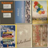 Ruhestand - Pensionierung - 25 Glückwunschkarten im...