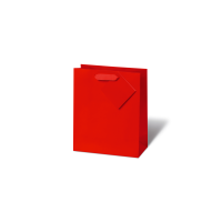 Tasche medium - Buch Format - 23x19x9 cm - Unicolor rot