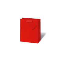 Tasche medium - Buch Format - 23x19x9 cm - Unicolor rot