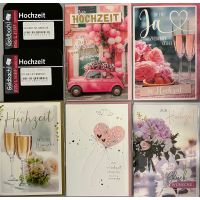 Hochzeit - 5 Glückwunschkarten sortiert - UVP ca....