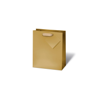 Tasche Geschenktüte medium Buch Format A5 Unicolor gold