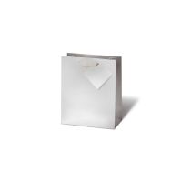 Tasche medium - Buch Format - 23x19x9 cm - Unicolor silber