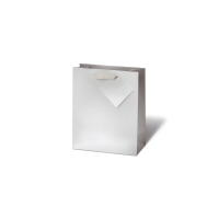 Tasche medium - Buch Format - 23x19x9 cm - Unicolor silber
