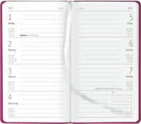 Kalender - Slimtimer Touch rosa 2024 9,5x16