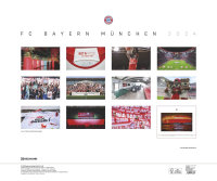 Kalender - FC Bayern München 2024 60x50 cm - Fankalender - UVP: € 34,00