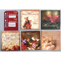 Weihnachten Romantica - 5 Glückwunschkarten sortiert...