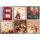 Weihnachten Romantica - 5 Glückwunschkarten sortiert - UVP € 14,75 - Format: 15x15cm - mit Briefumschlägen Briefumschlägen - quadratische Weihnachtskarten