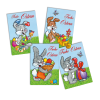 Ostern Geschenkanhänger Hase 4 Motive sortiert mit...