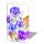 Taschentücher 21,5 x 22 cm 4-lagig 10 StückPansies Blumen Stiefmütterchen