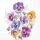 Cocktail Servietten 25 x 25 cm 3-lagig 20 Servietten Pansies Blume Stiefmütterchen