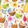 Servietten 25x25 cm 20 Servietten Beach party white tropische Früchte Cocktails