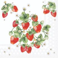 Servietten 25x25 cm 20 Servietten Bunch of strawberries...