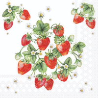 Servietten 25x25 cm 20 Servietten Bunch of strawberries...