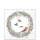 Servietten -  25x25 cm - 15 Stück - Vogel und Schmetterlinge in Lavendelkranz - Chaffinch white