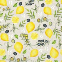 Servietten 25x25 cm 20 Servietten Olives and lemon Oliven...
