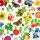 Servietten 33x33 cm Colourful year Blumen und Obst