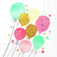 Servietten 33x33 cm Balloon party Luftballons