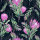 A Servietten 33x33 cm Protea black rosa Blumen 20 Servietten 3-Lagig Lunch