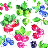 Servietten 33x33 cm Sweet fruits Früchte