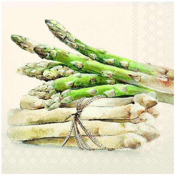 A Servietten 33x33 cm Tasty asparagus Spagel
