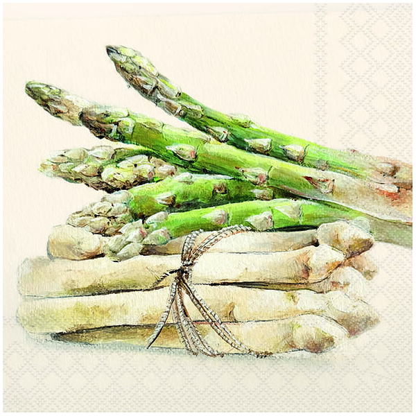 A Servietten 33x33 cm Tasty asparagus Spagel