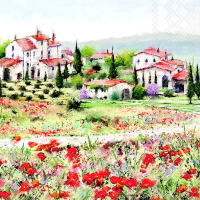 Servietten 33x33 cm Tuscany Toscana