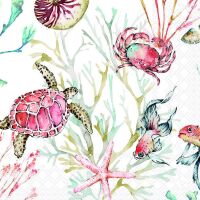 Servietten 33x33 cm Sea animals Meerestiere